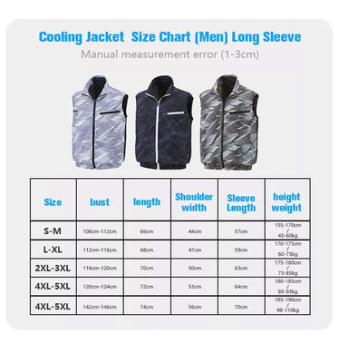 Aerial Work Fan Cooling Vest 4XL جلیقه سرد برای هوای گرم