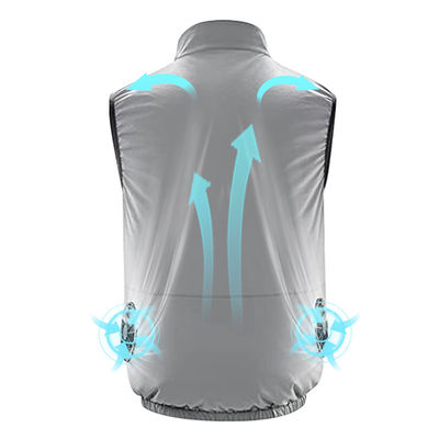 FCC Unisex Fan Cooling Vest جلیقه یخی ژاکت خنک کننده تهویه مطبوع