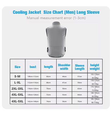FCC Unisex Fan Cooling Vest جلیقه یخی ژاکت خنک کننده تهویه مطبوع