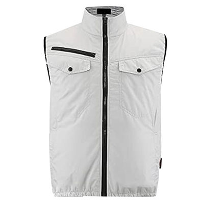 OEM White Air Conditioned Cooling Vest Construction Work Ac جلیقه کولر