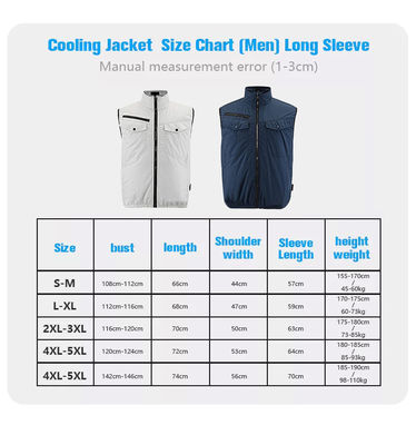 OEM White Air Conditioned Cooling Vest Construction Work Ac جلیقه کولر