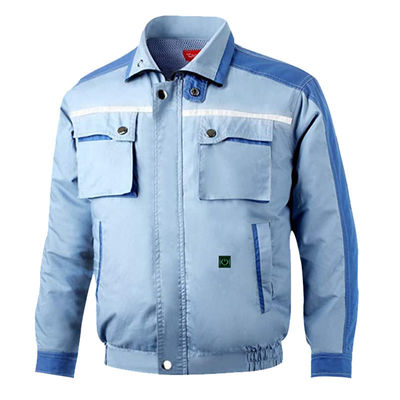 پیراهن تهویه مطبوع پیاده روی 6700 میلی آمپر ساعت لیتیوم باتری Ac Coat یقه ماندارین