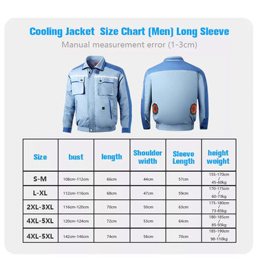 پیراهن تهویه مطبوع پیاده روی 6700 میلی آمپر ساعت لیتیوم باتری Ac Coat یقه ماندارین