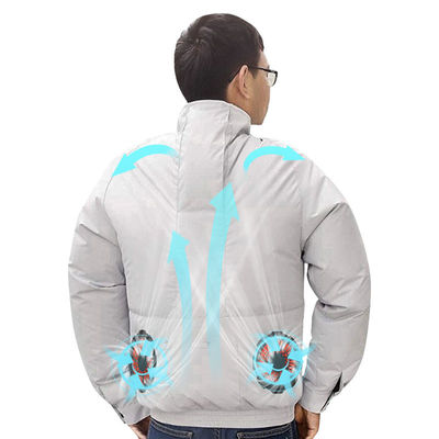 پیراهن تهویه مطبوع بافتنی 4XL ژاکت خنک کننده AC قابل تنفس
