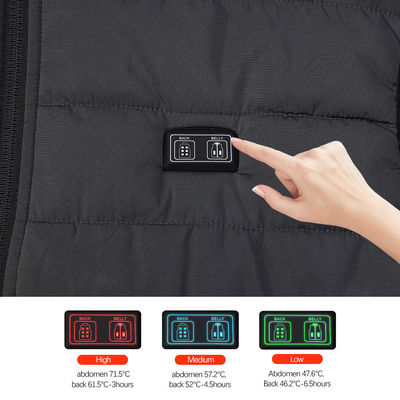 OEM USB برقی گرم می شود Padded Gilet FCC گرم می شود Battery Heat جلیقه