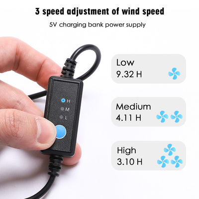 10050mAh فن لباس تهویه مطبوع 5 ولت باتری جلیقه خنک کننده