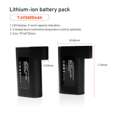 بسته باتری 7.4 ولت 2S1P برای دستکش گرمکن لوازم جانبی لباس برقی 2600mah