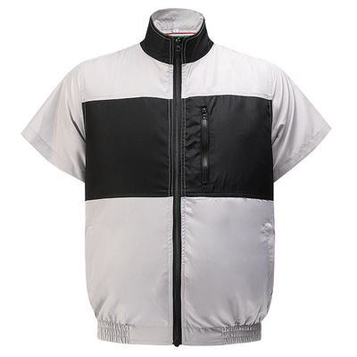 جلیقه فن خنک کننده سیاه خاکستری روشن S/M/L/XL/XXL/XXXL Optinal با باتری ۶۷۰۰ میلی آمپر ساعتی