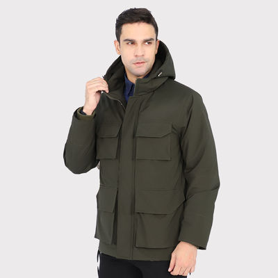 گرم کننده بدن مردانه قابل شستشو 7.4 ولت ژاکت گرم کننده قابل شارژ با 4 منطقه گرم