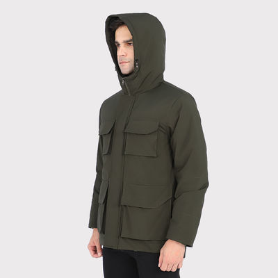گرم کننده بدن مردانه قابل شستشو 7.4 ولت ژاکت گرم کننده قابل شارژ با 4 منطقه گرم