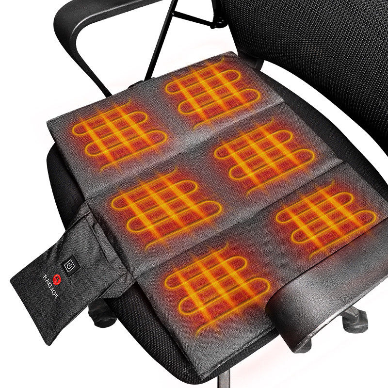 USB قابل شارژ مجدد آبپاش صندلی گرم 5V پوشه صندلی گرم اتومبیل همراه با 3 تنظیم درجه حرارت